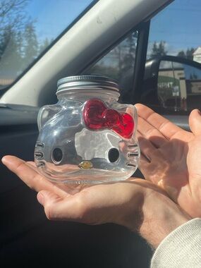 Sanrio Hello Kitty Glass Figural Jar 🎀